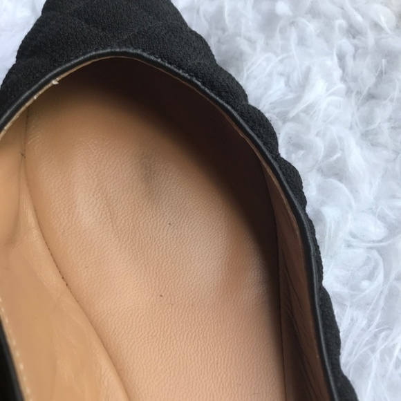 Love Moschino Quilted Fabric Point Flats Sz 37 - Picture 5 of 7